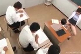 japan teacher get pleased in class
