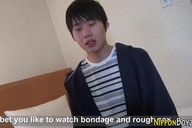 Japanese teen stroking