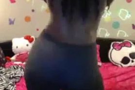 Ebony Latin teasing big ass amateur pussy webcam show