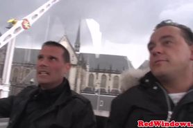 Amsterdam hooker jerking wanking tourist