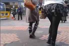 Sexy legs and arse compilation - in the street
