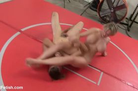 Experienced MILF dominating in wrestling sex