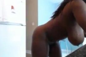 Sexy black girl with big boobs nude webcam
