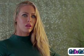 UP1 Special agent licks CEO Nicole Aniston to secure mission