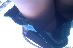 Upskirt 52 - Quick black pantie