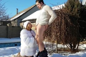 [yasmibutt] - Sex on snow with creampie