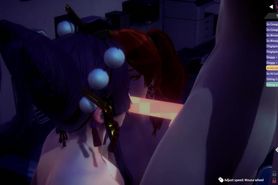 Honey Select 2 - FMF Threesome - Nyotengu & Kanna