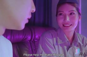 Sexy Officer Li Zhiyan Convinces Horny Man To Join The Military