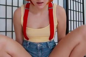 Misty fucks dildo - Pokemon