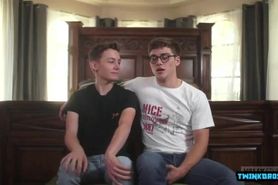 Big cock twinks spanking with cumshot