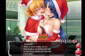 Christmas Sakura Igawa & Murasaki Yatsu H-Scene 01 - Taimanin Asagi Battle Arena ENG