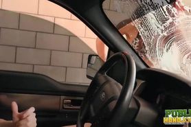 Public Handjobs Sexy Wet Fivesome Car Wash