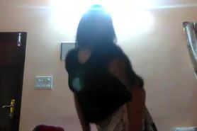 Desi girlfriend sexy strip dance for bf on hindi item song