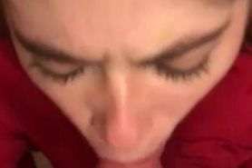 Beautiful Teen Sucks Big Cock