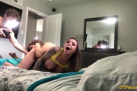 DTFSluts - Pornstars Karma Rx and Lena Paul having threesome with Michael Vegas