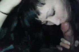 Asian girl enjoys cum