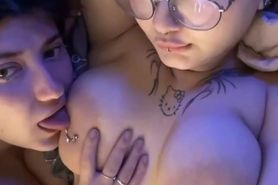 Lesbian tits sucking