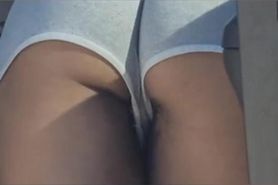 Ass in Grey Shorts