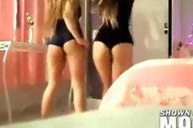 Brazilian twins shake some booty