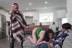 Family Two Step Brothers Alyx Star #bigass #creampie #bigtits #threesome #hardcore