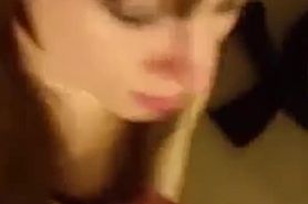 Fascinating Amateur Wife Sucks On Cock And Takes A Facial