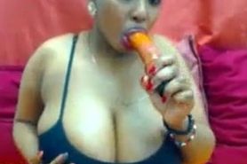 Busty ebony lady webcam porn