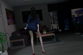 Sexy Secretary Satisfies Her Boss and Client