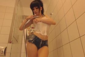 hot cam girl in shower