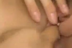 Breasty Japanese Milfs curly pussy creampied