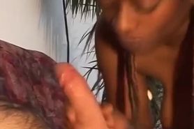 Curvy african teen with nice boobs and beautiful pussy got nailed in doggy stlye