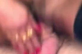 A hot ebony slut in stockings gets pussy fucked by white men and cum on her face