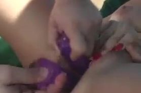 Double penetration with two cocks and two dildos