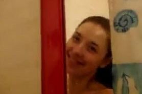 Petite Babe Caught On Camera In The Shower