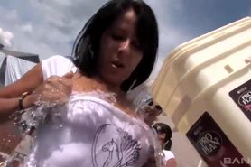 BANG.com - Wet T-Shirt Competition: Big-Busted College Co-eds