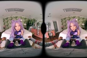 VR Conk Genshin Impact Keqing A sexy Teen Cosplay Parody with Lulu Chu In VR Porn