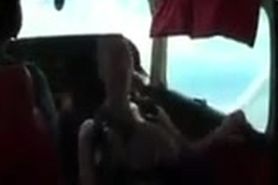 slutty girl lets stranger fuck her in plane and while skydiving!!