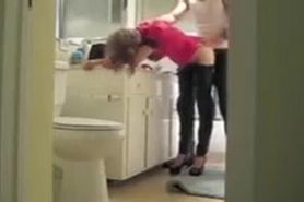 horny cougar gets dressed in her teen daughter's clothes and lets her daughter's tattooed boyfriend fuck her doggystyle