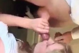british sexy blonde works rough for promotion