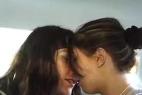 French Lesbians Ass Fingering In The Car