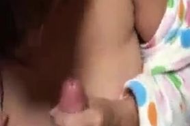 Rounchy busty milf rides her husbands dick before having breakfast
