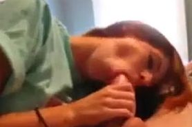 Girl gets fingered while giving a blowjob