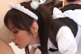 Riko Tachibana in If a Maid Is Filthy She Is Pleased With 3 Cocks