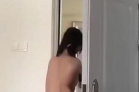 Asian Girl Delivery Flashing 1