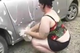 Sexy BBW Car Wash