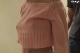 Thai girl Gom boobs groped - skimpy pink - Candiddingdongs