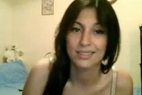 Stunning woman stripping in webcam