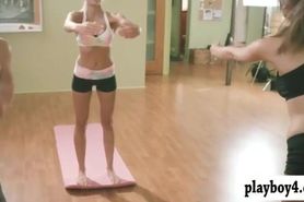 Amazing yoga lessons with huge tits trainer Khloe Terae