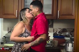 Horny MILF Valentina Tejada Fucked in the Kitchen by Her Son’s Best Friend