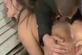 horny warden seduces very sexy female inmate & makes her suck off his huge hard dick while she toys her nice pussy for him i