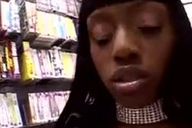 Ebony Girl Fucker In Video Store